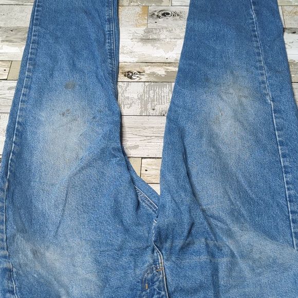 Carhartt relaxed fit dark wash thrashed jeans - Picture 3 of 6